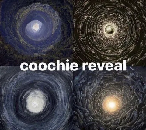 Coochie Reveal Spiral Collage