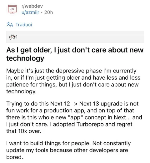 Getting Older and Hating New Technology