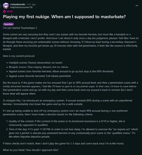 First Nukige Masturbation Protocol