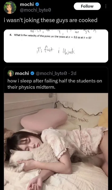Physics Students Are Cooked