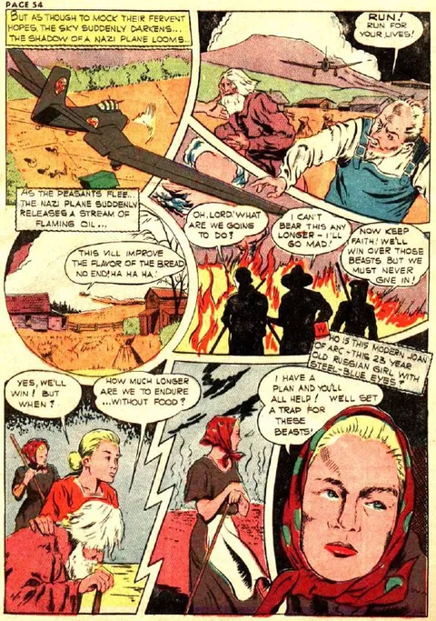 Modern Joan of Arc in Wartime