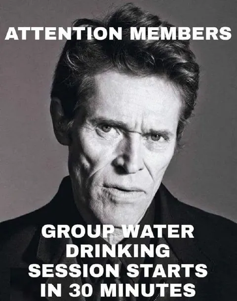 Group Water Drinking Session