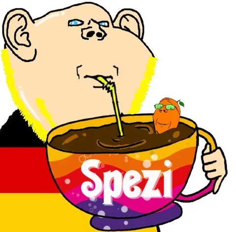 Riesige Spezi-Tasse