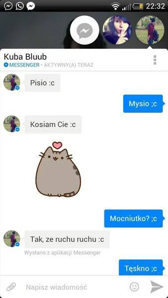 Kocham cię przez Messengera