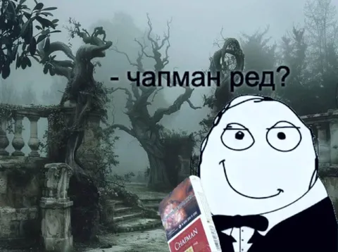 Чапман ред в туманном саду