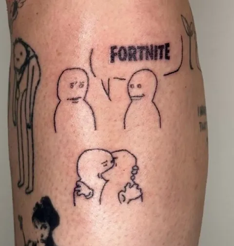 Fortnite Kiss Tattoo