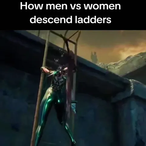 How Men and Women Descend Ladders