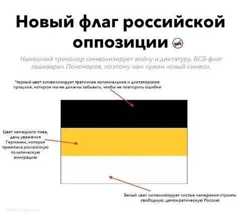 Новый флаг российской оппозиции