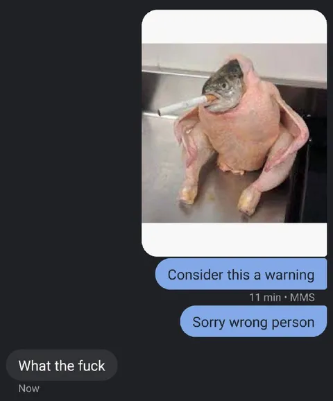 Fish-Headed Chicken Warning