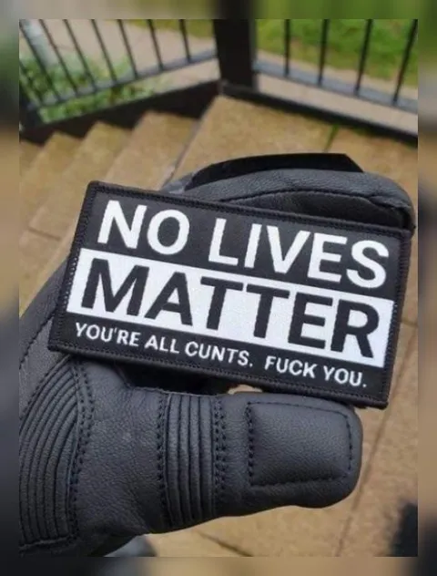 No Lives Matter Glove Patch