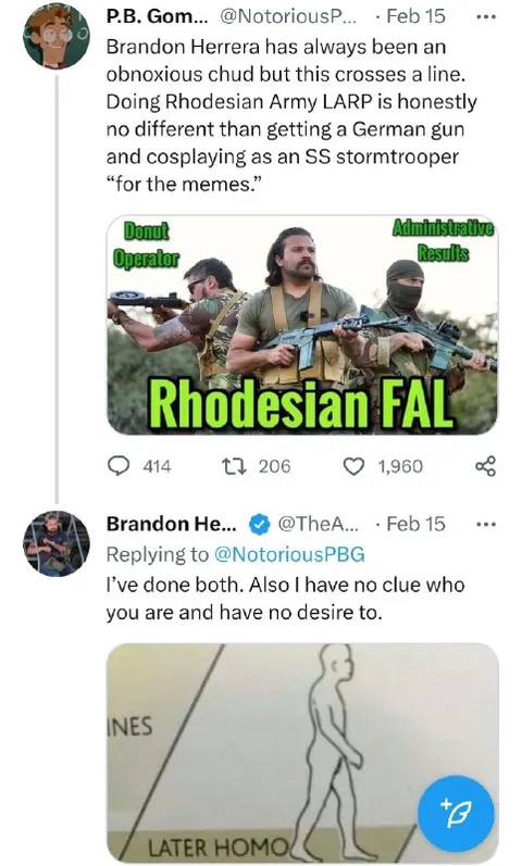 Rhodesian FAL Evolution Reply