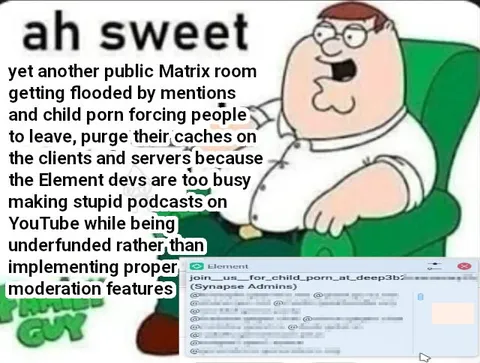 Peter Griffin on Matrix Moderation