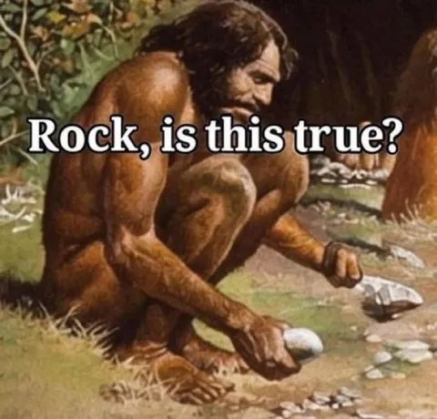 Caveman Asks The Rock