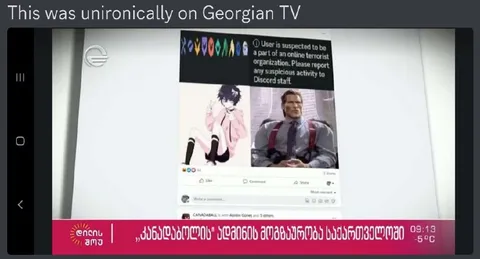 Unironically on Georgian TV