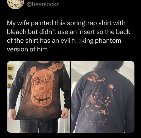 Bleach Springtrap Shirt Mishap