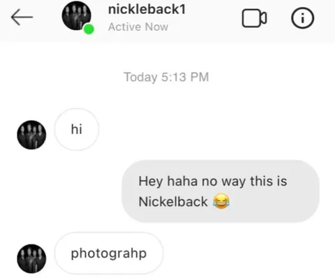 Nickelback Photograph Joke
