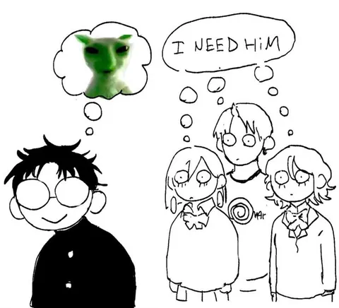 I Need Him Alien Meme