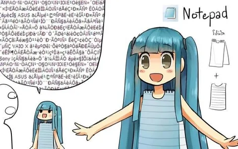 Anime Girl Explains Notepad