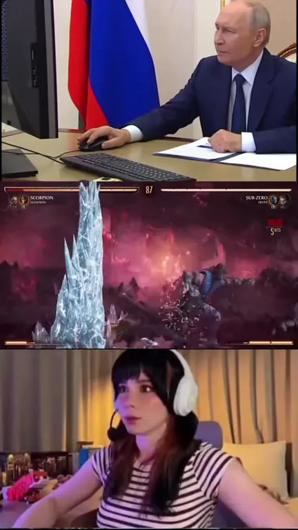 Путин играет в Mortal Kombat