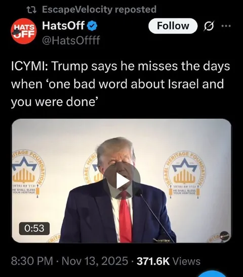 Trump Misses the Old Israel Rules