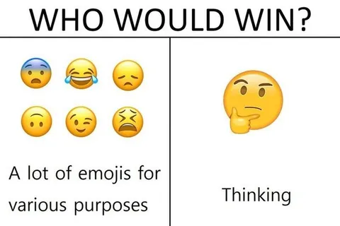 Who Would Win: Emojis vs Thinking