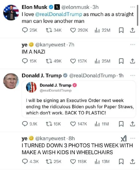 Elon Musk Kanye West Twitter Chaos