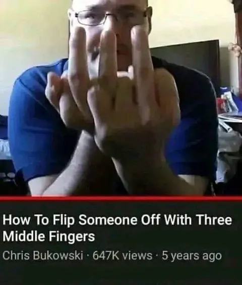 Three Middle Fingers Tutorial