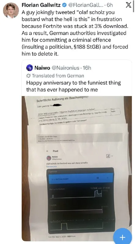 Olaf Scholz Fortnite Insult