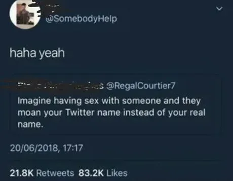 Moaning Your Twitter Name