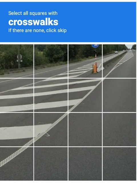 Impossible Crosswalk CAPTCHA
