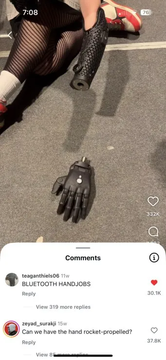 Bluetooth Handjobs Prosthetic Hand
