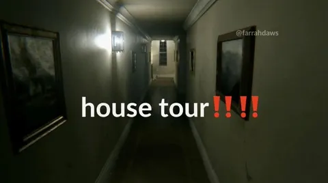 House Tour in a Haunted Hallway