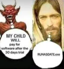 My Child Will Pay for Software