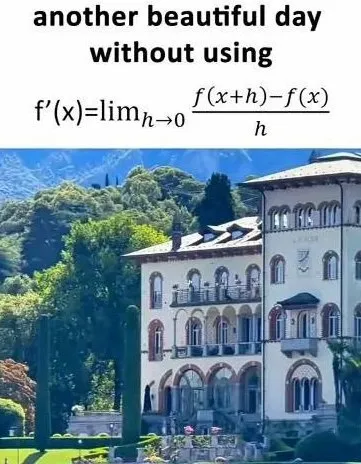 Another Beautiful Day Without Derivatives