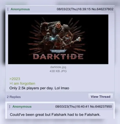 Darktide Forgotten by Players