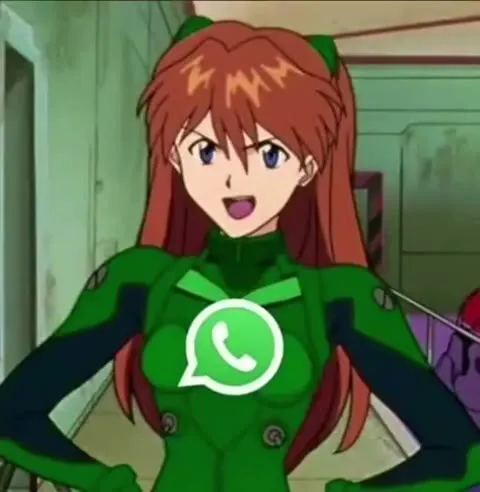 Аска с логотипом WhatsApp