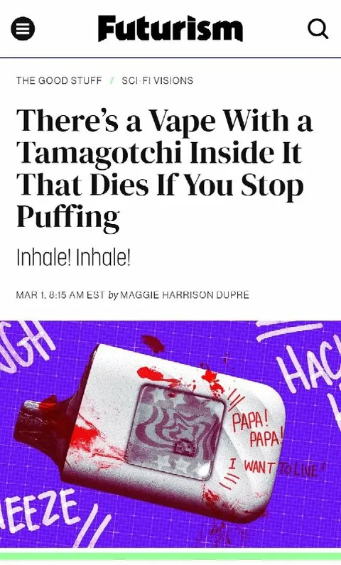Vape With a Dying Tamagotchi