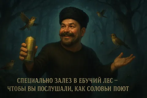 Специально залез в ебучий лес