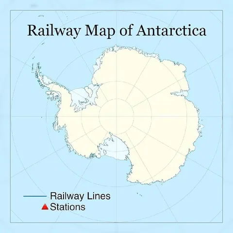 Railway Map of Antarctica