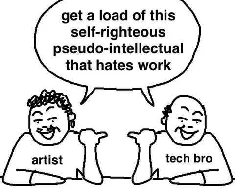 Self-Righteous Artist Hates Work