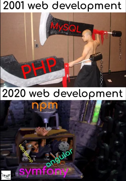 2001 vs 2020 Web Development