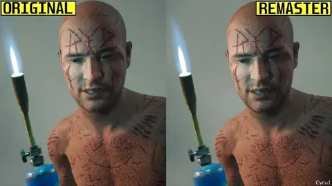 Original vs Remaster Face Comparison