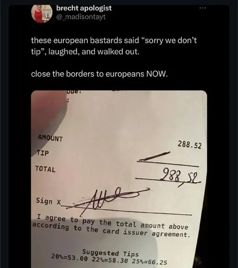 European Bastards Don’t Tip