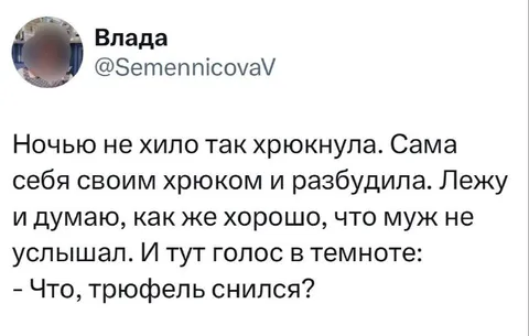 Трюфельный сон ночью