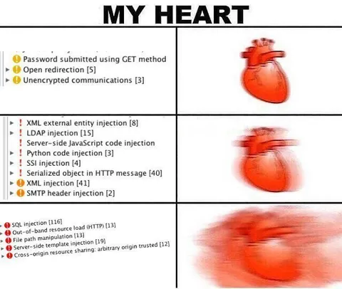 My Heart Security Vulnerabilities