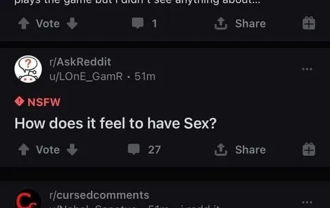 How Does It Feel to Have Sex?
