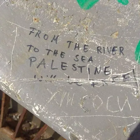 From the River to the Sea Graffiti