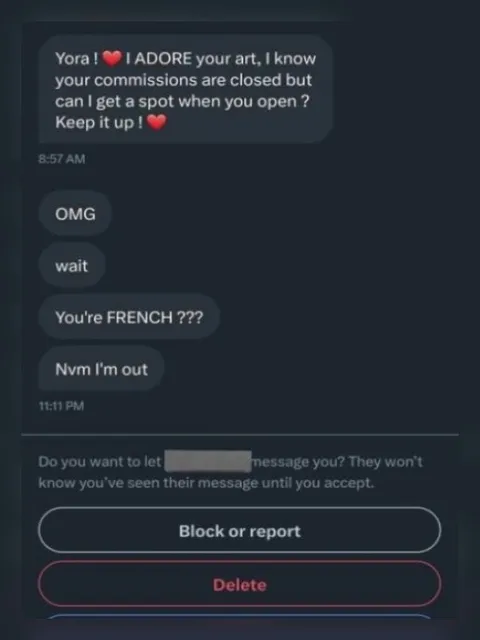 You're FRENCH???