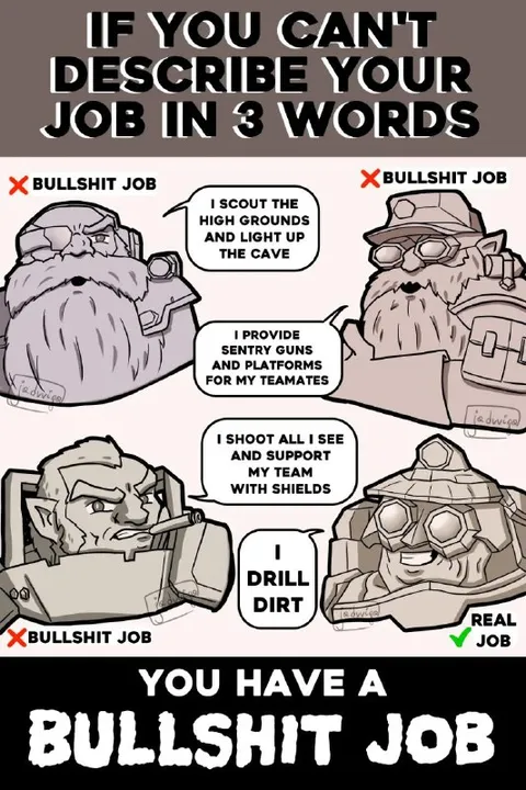 Bullshit Job Drill Dirt