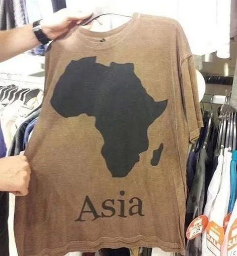 Африка на футболке Asia